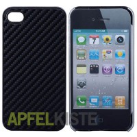 iPhone 4 4G 4S Carbon Hard Case - Schwarz