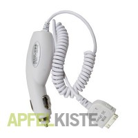 iPhone iPad iPod KFZ Ladegerät - Weiss