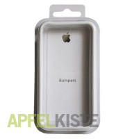 iPhone 4 4G TPU Gummi Bumper mit Tasten - Weiss