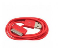 USB PC Ladekabel für Apple Geräte - Länge 1 m - Rot